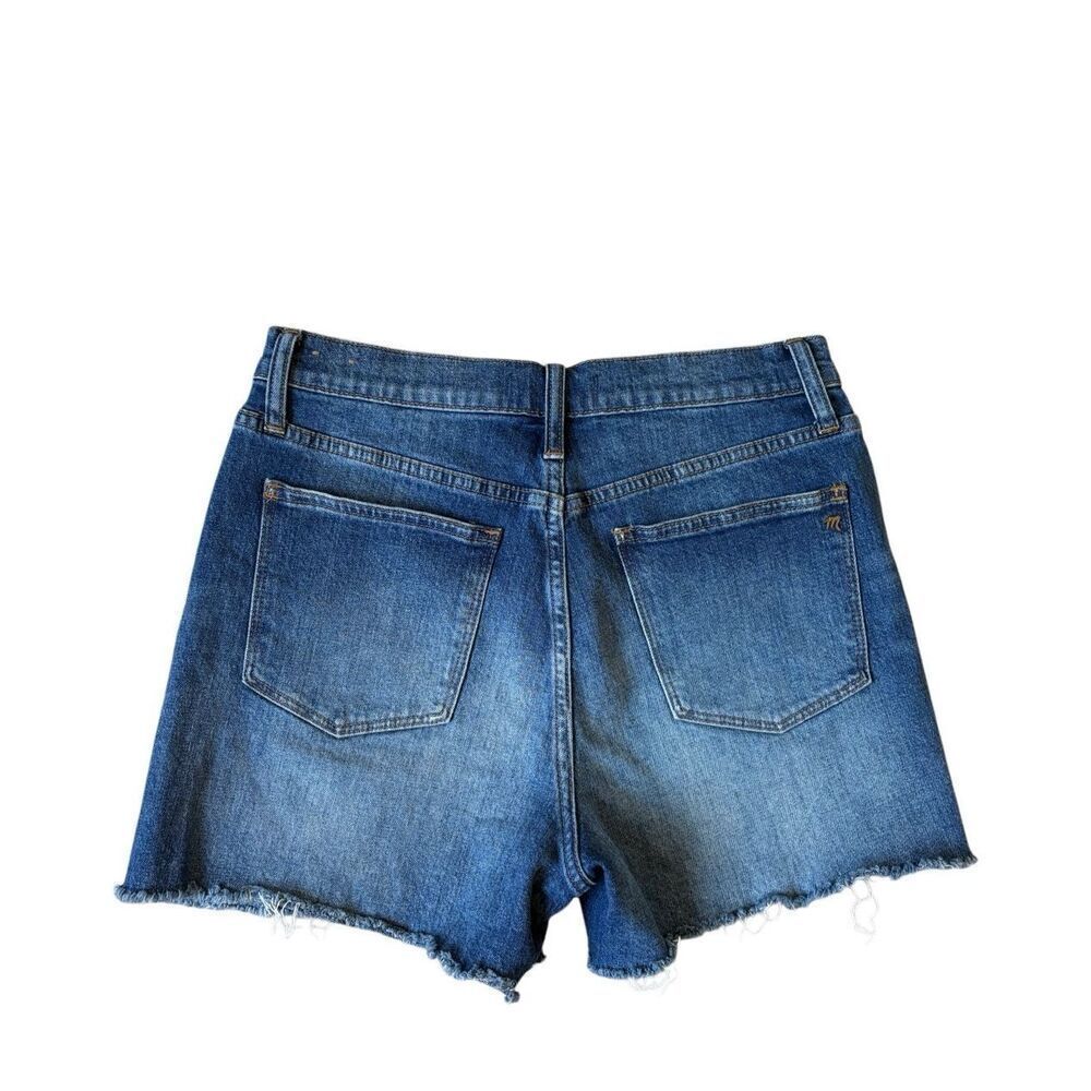 Madewell High Rise Denim Shorts 29 Cut Off Blue - Picture 2 of 9